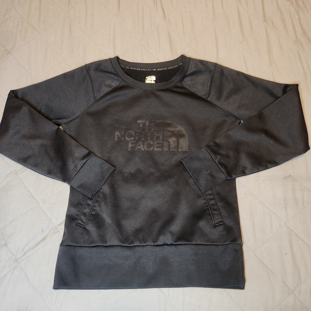 The North Face Black Women's Pull Over Athleticβ Crew Sweatshirt Pockets Size S